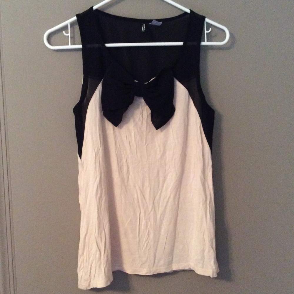 XS/S Mesh Top and Bow Tank Top